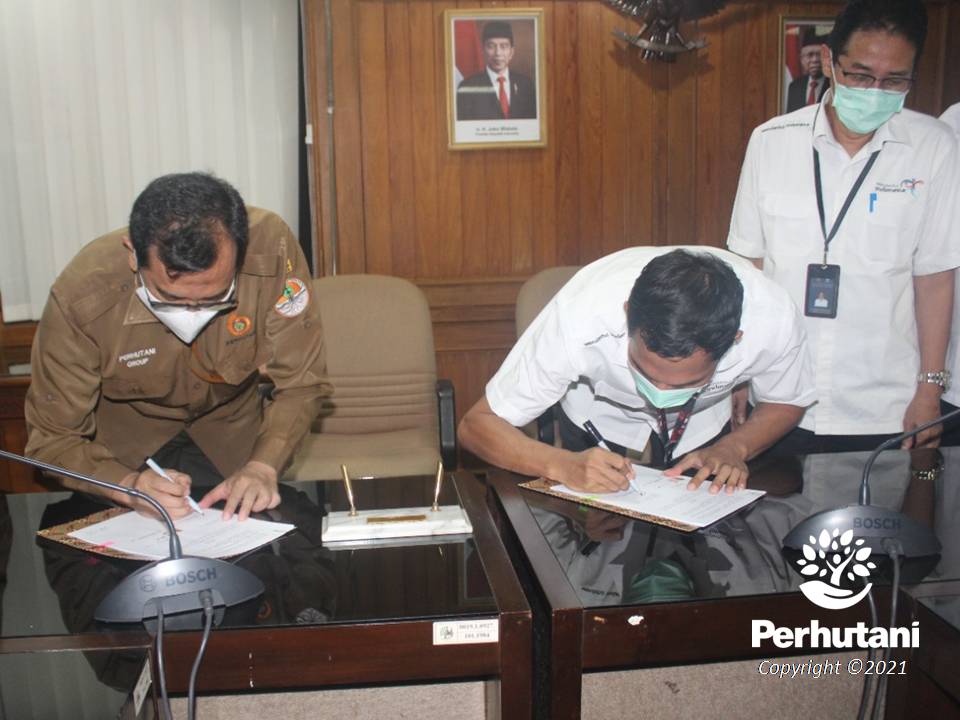 Perhutani Perhutani Dan Bpob Tandatangani Kerjasama Perjanjian Tukar