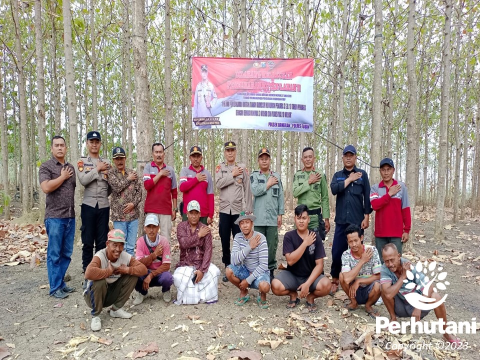 Perhutani Siaga Karhutla Perhutani Jatirogo Sinergi Bersama TNI Polri