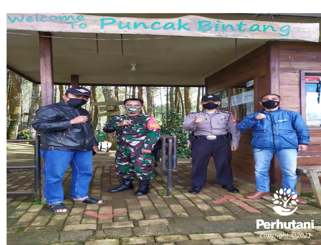 Perhutani Perhutani Terima Kunjungan Anggota Polsek Cimenyan Di Puncak Bintang Perhutani 3291