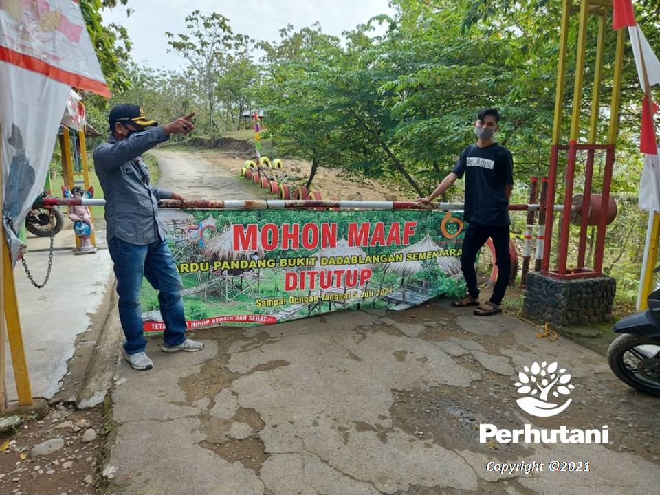 Perhutani Dukung PPKM Darurat Perhutani Tutup Akses Wisata Di Wilayah Brebes Perhutani