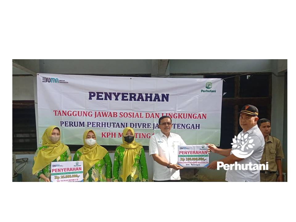 Perhutani Perhutani Salurkan Bantuan Tjsl Ke Tk Tunas Rimba Ii Medang Mantingan