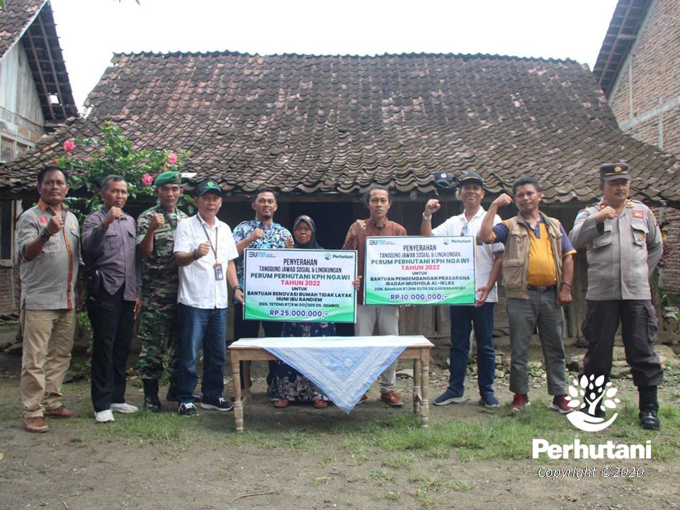 Perhutani Perhutani Serahkan Bantuan TJSL Senilai Rp. 35 Juta Di Ngawi