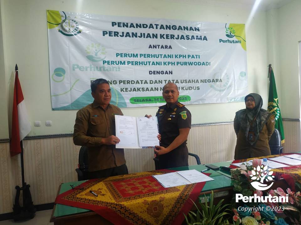 Perhutani Perhutani Bersama Kejaksaan Negeri Kudus Teken Mou Bidang Datun Perhutani 8837