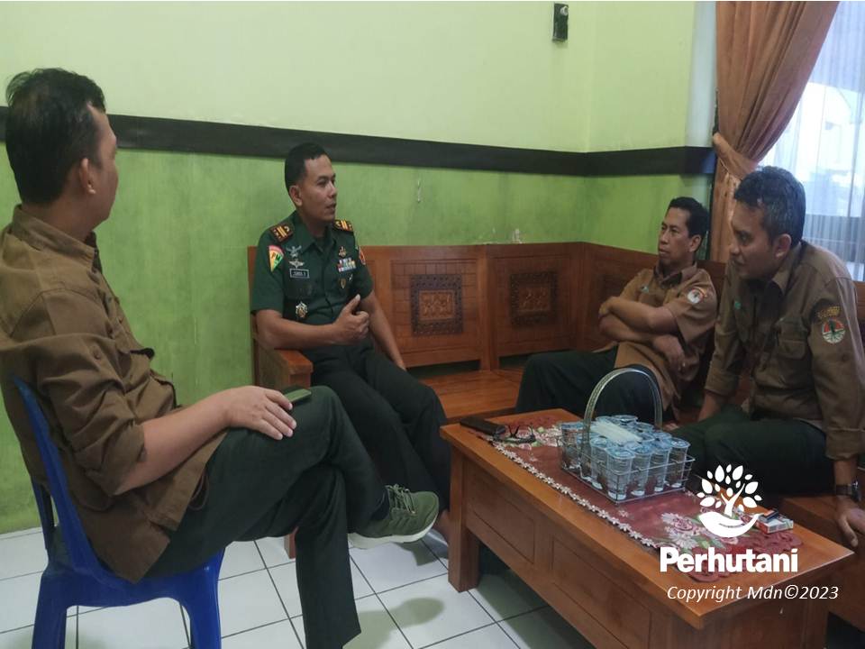 Perhutani Perhutani Madiun Tingkatkan Koordinasi Ke Sub Detasemen Polisi Militer V11 Ponorogo